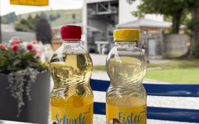 Jacobi und Arnika mit Schorle und Eistee